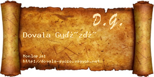 Dovala Győző névjegykártya